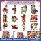 36-Pack Retro 4th of July Patriotic Wooden Hanging Ornaments for Tree & Home